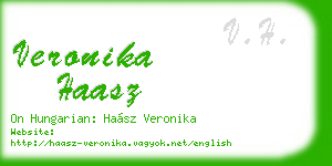 veronika haasz business card
